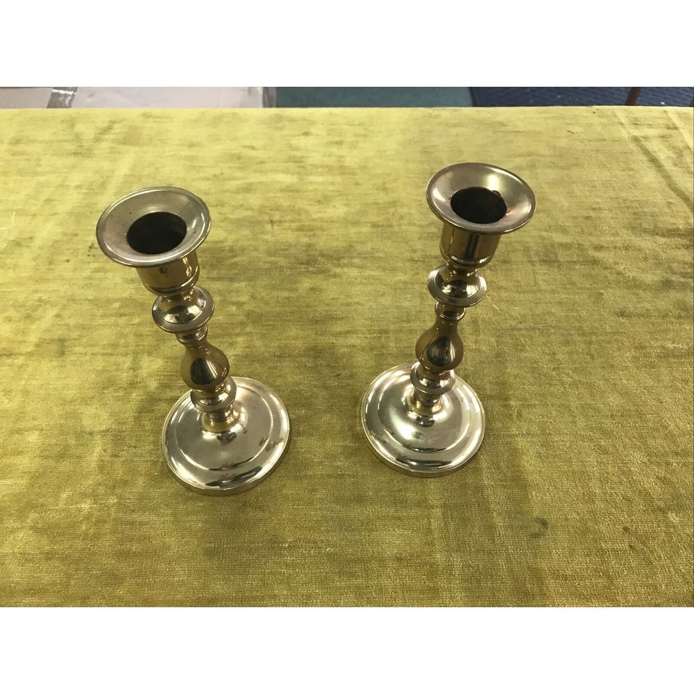 Baldwin‎ Style Brass Candle Sticks Wedding Decorative Pair
